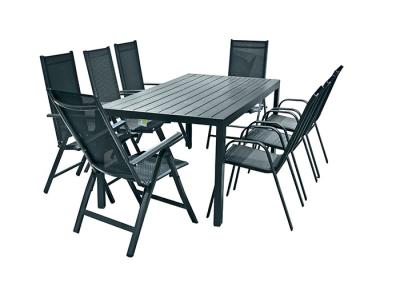 China Aluminum Plywood Outdoor Patio Table And Chairs Scratch Resistant for sale