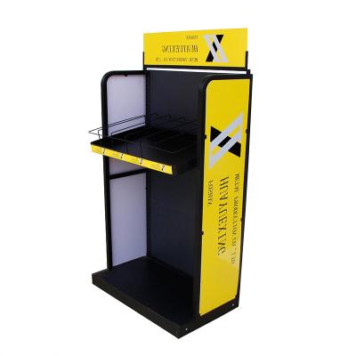 China Easy Assembly Product Wire Racks Metal Display Retail Hanging Display Stand Advertising for sale