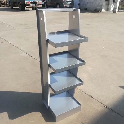 China Easy Assembly Retail Store Supermarket Shelf Display Rack Metal Floor Product Display Racks For Sale Customize for sale