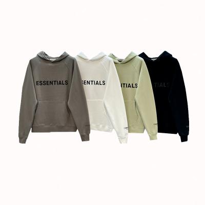 China Anti-wrinkle Essentials New Fashion Brand Unisex Round Neck Sweatshirt 3D Rubber Print Letter Oversize Hip Hop Loose Simple Sweatshirt for sale