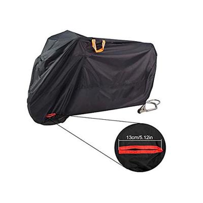 China Motorcycle 190T Polyester Taffeta PU Coating Custom Waterproof Sunscreen Motorcycle Dustproof Cover for sale