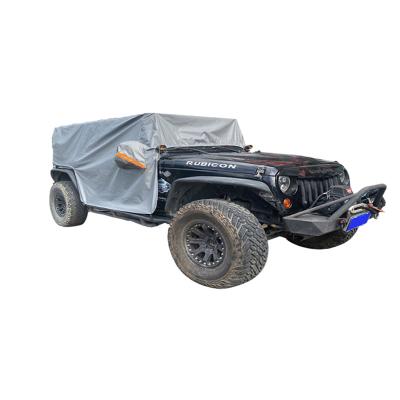 China Outdoor Waterproof Sports Car Cover Dust Resistant Custom Size And Logo Suitable For Jeep Car for sale