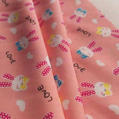 China Cute anti-static woven printed 100% rayon / viscose printed fabric for bady &kids wear for sale