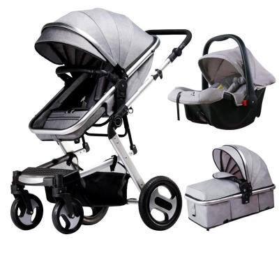 China Lying Sitting Baby Stroller 3 in 1 Luxury Baby Pram for sale