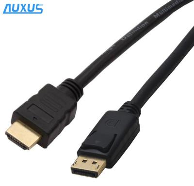 China For iPod DP to HDMI Cable Gold Plated DP1.2 DisplayPort to HDMI Adapter Cable, 4K X 2K and 3D Audio/Video Converter for sale