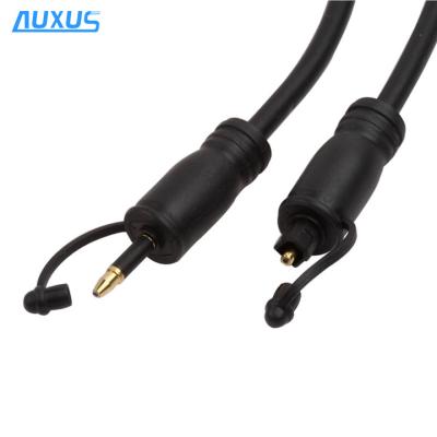 China Multimedia optical fiber toslink to mini toslink cable with plastic dust cover cover good end price for sale