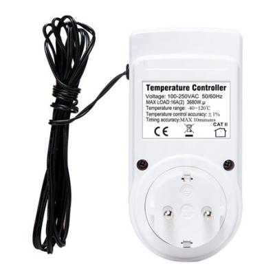 China EU AC 230V Refrigerator Air Conditioner Voltage Protector Residential/General Purpose Temperature Controller Wiring Type for sale