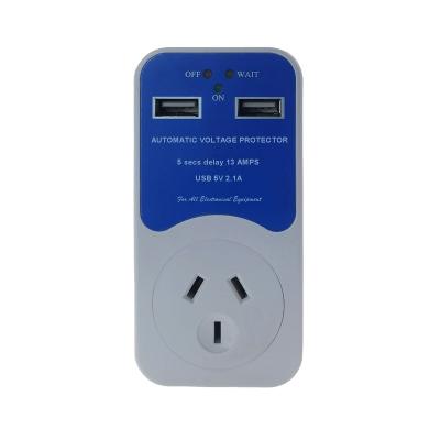 China SVC Adjustable Smart Digital Surge Stabilizer Voltage and Undervoltage Household Voltage Surge Protector for sale