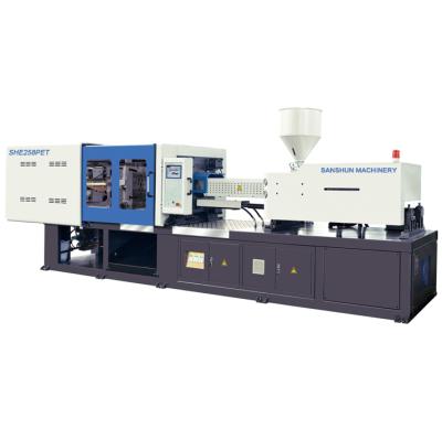 China SANSHUN Horizontal Servo Energy Saving Injection Molding Machines SHE258PET for sale