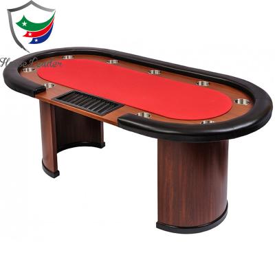 China Texas Hol They 84 Inch Quality Wooden Leg Professional Casino Poker Height Custom Cheap Crescent Board for sale