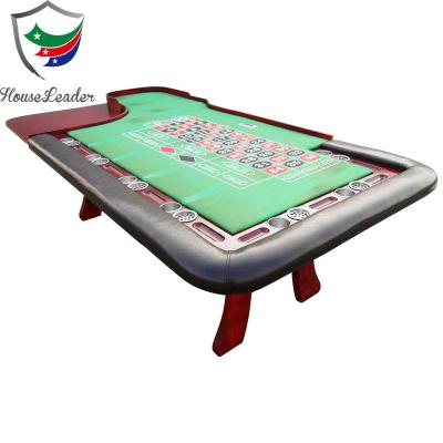 China Professional Roulette Table Roulette 96inch Gambling Table With Solid Wood 18inch Wheel for sale