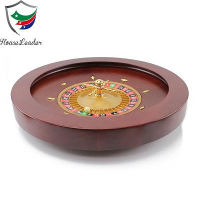 China Double 00 And 0 20 Inch Casino Style Simple Solid Wood Hand Crafted Roulette Wheels for sale