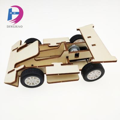 China Toy Go Karts Kids DIY Assemble Wooden Kart Racing Motorcycle Racing for sale