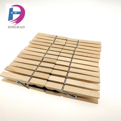 China 24pcs Simple Wooden Nature Wooden Clothespin for sale