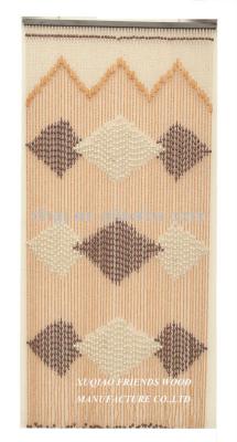 China High Quality And Low Price Folk Art Fashionable Bamboo Beaded Curtain In Door for sale