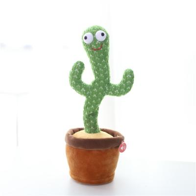 China 1 Factory Outlet Dancing Cactus Doll Toy Electronic Shake Dancing Plush Funny Cactus Knitted Toys With 3 Songs for sale