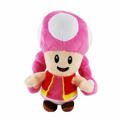 China 1 Cute Stuffed Toy Mushroom Sister Doll Anime Stuffed Toy Super Mario Game Peripheral Series 18cm Spot for sale