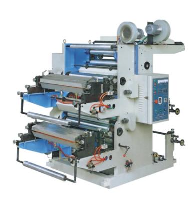 China Hotel two color flexographic printing machine to printed film, paper, non woven raw material for sale