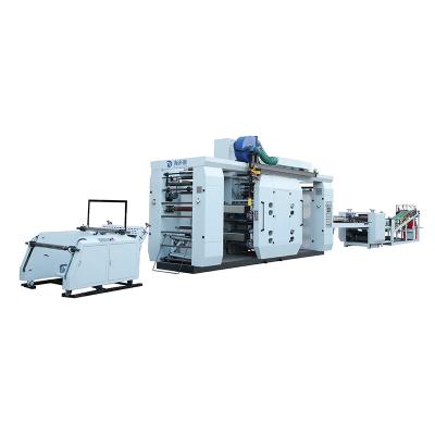 China Bag Printing Polyethylene Flexo Printing Machine Four Color Automatic Flexo Printing Machine for sale