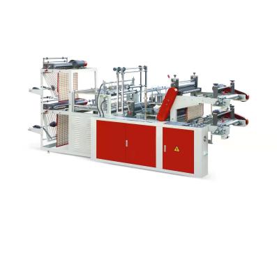 China Supermarket Rolling T Shirt Bag Making Machine With Semi-automatic For Shopping Market for sale