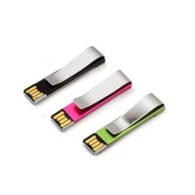 China Popular New Design Metal Workout Mini Clip Shape Moneyclip Stick Usb for sale