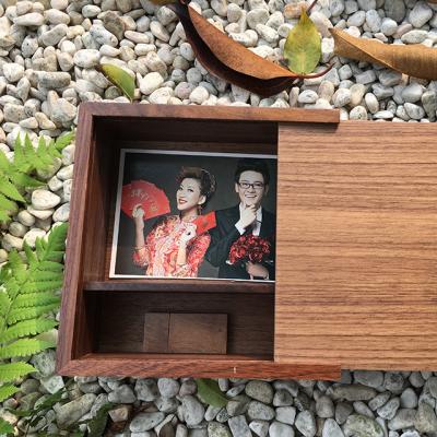 China DIY Handmade Custom Logo Walnut Maple Wood USB 2.0 Memory Stick Flash Drive + Wooden Box for sale