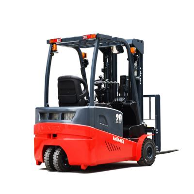 China MiMA High-speed 3-wheel Counterweight Forklifts 2T Electric Forklift Trolleys 1600Kg with Solid Rubber Tires for outdoor Working for sale