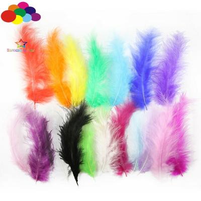 China Marabou Fantasy Feather 100 Pcs Macarons 60 Colors Turkey Marabou Feathers Dream Diy Down Catcher Material for sale