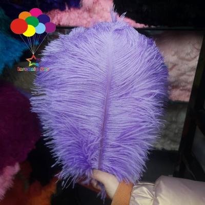 China Lilac Ostrich Feather 100 pcs Ostrich Feathers. High quality ostrich plumage 20-25cm 8-10 inch feather decoration performance headwear for sale