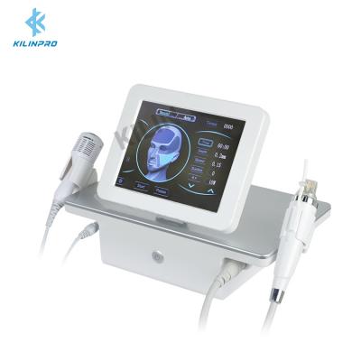 China Face Lift 2 in 1 RF Microneedle Machine Partial Stretch Mark Removal Machine for Face Lifting Salon Spa Equipment with Ice Hammer for sale