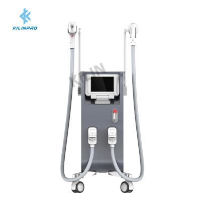 China New reomval hair removal 2400W+1200W hair dye removal diode laser with best vacuum machine for beauty salon for sale