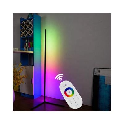 China Modern RGB Led Corner Floor Lamp For Living Room Decor Nordic Modern Warm White Corner Light for sale