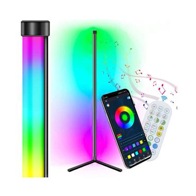 China Modern High Quality Modern Smart Dimmable RGB Radio Standing Led Corner Floor Lamp for sale