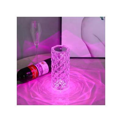 China Modern The Best Selling Acrylic RGB Dimmable Remote Control Rose Night Lights for sale