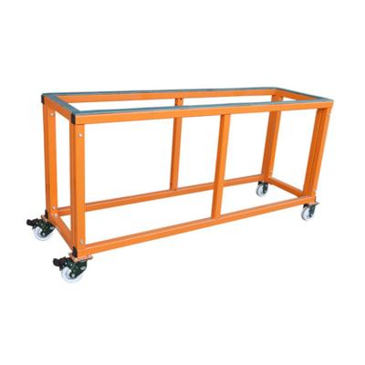 China / Good Quality Promotional Various Orange/Customized Steel Work Table For Bench Granite Manufacturing Stone Processing Table for sale