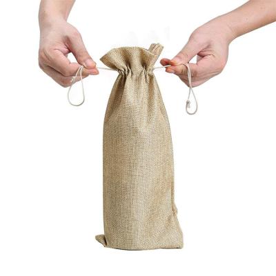 China 100% Eco - Friendly Wine Bottle Drawstring Gifts Bag / Bag Drawstring for sale