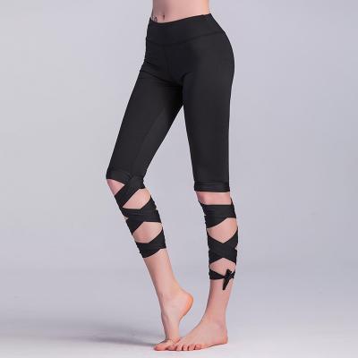 China Grip fitness yoga antibacterial spiral wrap pants dancing ballet women's apparel sports leggings butts crack! crack! yoga gaiters for sale