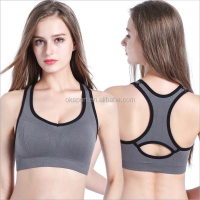 China 2018 Summer Antibacterial Women's Sports Bra Girl's Sports Bra Active Yarn Hot Sexy Free Size Seamless Colorful Sports Bra More Wear for sale