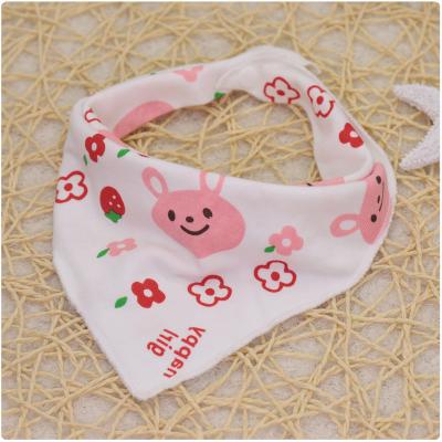 China Amazon Triangle 100% Cotton Antibacterial Hot Selling Organic Disposable Bandana Baby Bib for sale