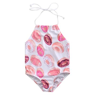 China Beautiful Cortchless Kids Swimwear Kid Swimwear Bikini One Piece Sexy Unique Unisex Anti-UV Donuts for 1-8 Years, China Factory Wholesale for sale