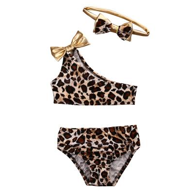 China Best Anti-UV Selling Digital Beachwear and 2018 Children's Princess Leopard Print Bikini Swimwear Kids Swimwear for 1-8 Years for sale