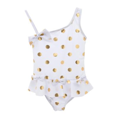 China Factory Wholesale Kids Anti-UV Fashion Color Swimwear Bikini White Young Very Pattern Girls Bathing Swearsuit For Princess Kids for sale