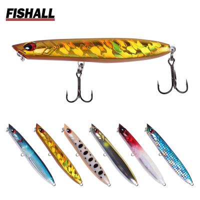 China Good Fishing 18.5g Bass Pike Bait FP15 Swim Walking Dragon Walker Sinking Pencil Lure Wobbler 95mm Action for sale