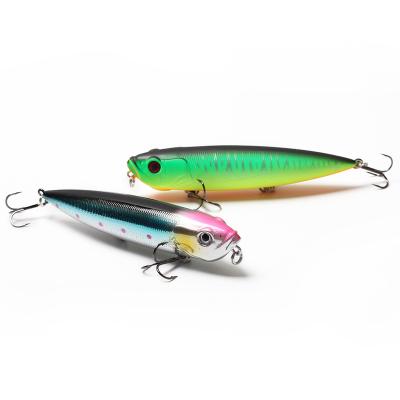 China ABS REALIS CRAYON Plastic Topwater Snap Lure Wobbler 110mm Big Mouth 12g Sea Fishing Walking Bass Bait H058 for sale