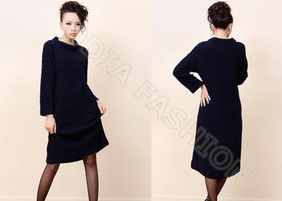 China Chunky Elegant Womens Wool Skirts , Crew Neck Sweaters For Women for sale