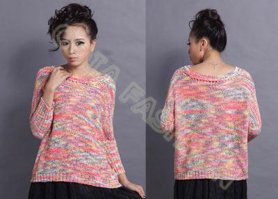 China Summer Cardigan Ladies V Neck Sweaters Fine Knit Dolman Sleeve for sale