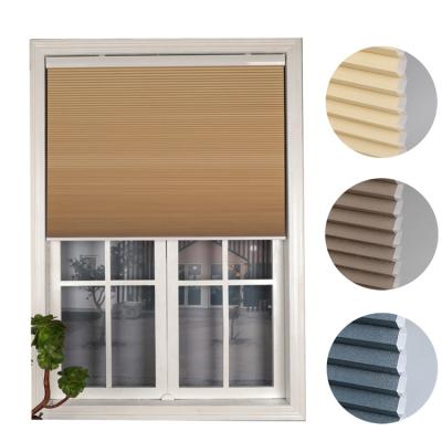 China Custom Minimized Office Interior Blind House Sun Comb Honey Automatic Remote Control Cellular Blinds For Window for sale