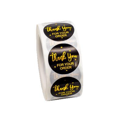 China Customized Raincoats Thank You Stickers 1.5 Inch Thank You For Supporting My Small Business Sticker for sale