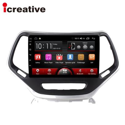 China Icreative 8+128GB Automotive Car Radio For Jeep Cherokee Android Carplay Multimedia Player GPS Navigation 4G WiFi 2014-2017 Touch Screen for sale