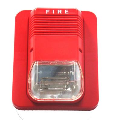 China FS-04 fire alarm system, DC12V 24V fire alarm siren with led light, factory price for sale